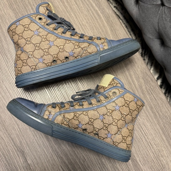 Gucci canvas GG high top sneakers - Picture 4 of 10